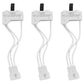 QUANBU 3X Dryer Door Switch for 3406109 3406107 Whirlpool, Kenmore, Sears, Maytag, Roper, Estate