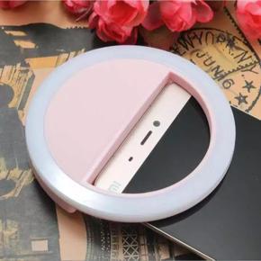 Mini Selfie Ring Light LED Flash Rechargeable Portable Night Darkness Selfie Enhancing for Smartphone
