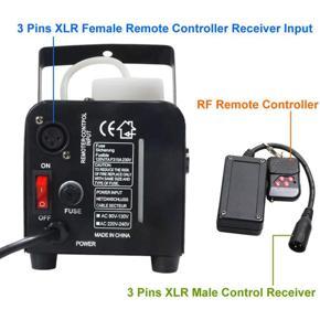 XHHDQES Portable 3 Pins XLR Wireless Remote Control Receiver for Smoke Fog Machine DJ Stage Controller Receptor Fogging 400W 900