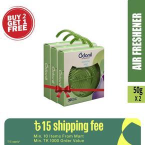 Odonil Natural Air Freshener Jasmine Mist 75g Blocks - Buy 2 Get 1 Free(Save 60 Taka)