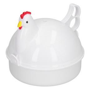 Egg Cooker 4 Eggs Chicken‑Shaped Heat Resistant Microwave Boiler For Hom FS