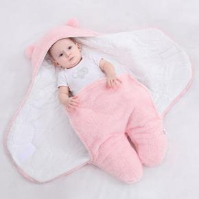 Baby Sleeping Bag Ultra-Soft Fluffy Fleece Newborn Receiving Blanket Infant Boys Girls Clothes Sleeping Nursery Wrap Swaddle HOT