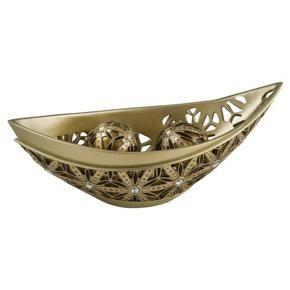 AUTUMN SUNFLOWER DECORATIVE BOWL WITH SPHERES