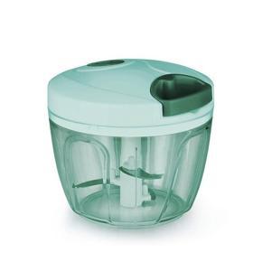 Vegetable Chopper Handy Quick Cutter for Kitchen, 3 Blade Stainless Steel, Pull String, Green (350ml And 900ml)