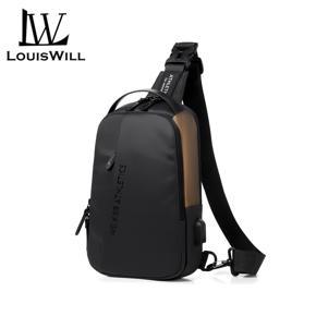 LouisWill Fashion Chest Bag Waterproof Cross Body Men's Shoulder Bag Chest Bags High Capacity Messenger Bag Male Waist Fanny Pack Bag Travel Phone Pouch