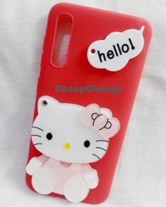 Samsung Galaxy A50 / Samsung Galaxy A50s / Samsung Galaxy A30s - Hello Kitty Soft Silicone Rubber 3D Cartoon Personality Cosmetic Middle Mirror Cute Flexible Case Cover