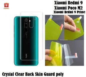 For Xiaomi Poco M2 Crystal Clear Back Skin (Gel Poly not Glass) 3D Real Transparent Skin Glossy Finish