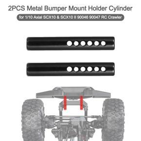 2PCS Metal Bumper Mount Holder Cylinder Post with Screws for 1/10 Axial SCX10 & SCX10 II 90046 90047 RC Crawler Car