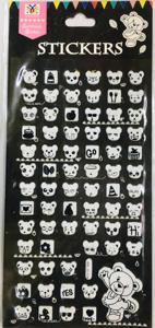 Emoji Face White Color 3D Sticker Disney