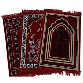 Prayer met ( Jaynamaz ) Made in Turkey Soft Velvet Prayer Mat, Rug, Jaynamaz From - Suba International.