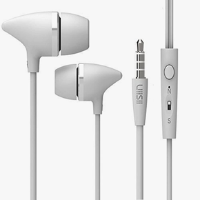 UiiSii C100 In-Ear Wired Heavy Bass Earphones (Black & White)