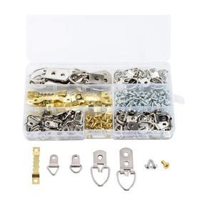 270Pcs Picture Hangers Sawtooth D-Ring Picture Hanging Kit with Screws,Picture Hanging Hardware for Photos & Home Decor