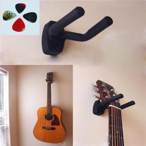 Guitar wall hanger stand(with 4 pieces guitar pick)