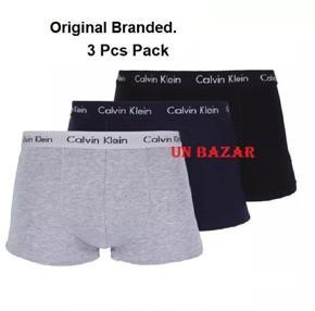 Pack of 3 Pcs Cotton Branded Underwear Boxer for Men