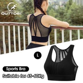 Outtobe Sports Bra Breathable Mesh For Women Shockproof Plus Size for Yoga Hollowed Out Beautiful Back Wearing Shockproof Sports Bra No Steel Ring For Fitness Running Yoga