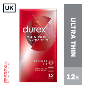 Durex Thin Feel Ultra Thin Condoms - 12Pcs Pack(UK)