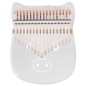 ARELENE Cute Design 17 Keys Thumb Piano Kalimba Finger Piano Portable Acrylic Transparent Finger Piano with TVA Storage Bag