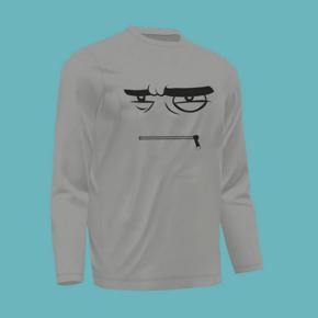 Mouth Chain Ash long Sleeve T-Shirt