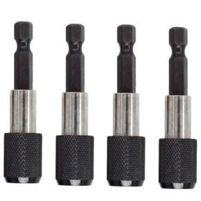 ARELENE 4X 1/4 Inch Impact Drive Shank Chuck Quick Connect Adapter for Hex Bit Drill Heads Change Out Decrease Times