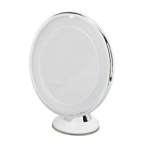 Suction Cup Makeup Mirror, White Light Magnifying Makeup Mirror for Travel