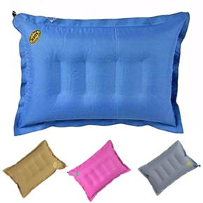 Air Pillow Inflatable Air Pillow Bed Sleeping Camping Pillow PVC Nylon Neck Stretcher Backrest Pillow for Travel Plane Head Rest Support - Neck Pillow