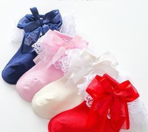 01 pair newborn to three years baby princess girl colorful socks cute and fashionable royal style footwear