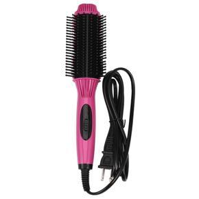 Hair Straightener Curler Comb 2 In 1 Straightening Curling Anti-Scald Comb Styler Straight Volumes Hair Beauty Tool Fm88