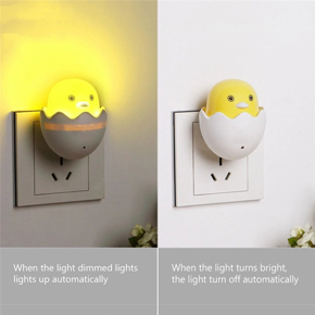 Ayan Auto On/Off Mini Wall LED Night Light Bedroom Nightlight