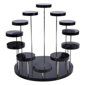 Cupcake Stand Acrylic Display Stand for Jewelry/Cake Dessert Rack Wedding Birthday Party Decoration Tools Black ï¼Œ cake stand set