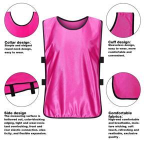 Scrimmage Vests-6 x football training vests-Pink& Black