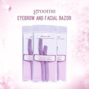 Groome Eyebrow and Facial Razor (Pack of 2pcs)