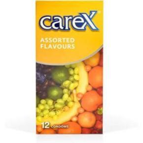 Carex Assorted Flavors Regular Condoms 12Pcs ( Malaysia)