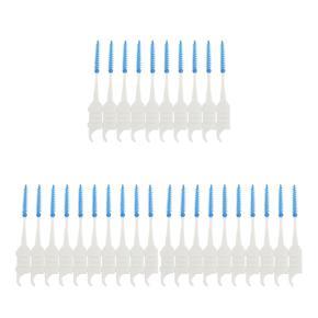 QUANBU 120Pcs Teeth Toothpicks Dental Floss Picks Interdental Brush Stick Tooth Clean
