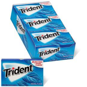 Trident Original Flavor Chewing Gum Full Box - 12 Pack (Sugar Free)