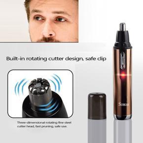 XHHDQES Surker Electric Nose Trimmer Ear Trimmer Rechargeable Facial Hair Trimmer with Sideburn Device for Men Women EU Plug