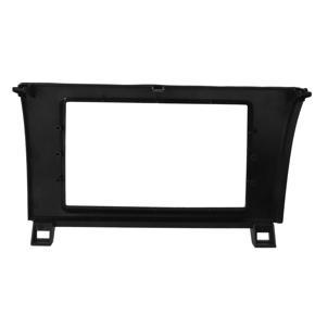 Radio Face Panel, Dash Mounting Fascia Kit Black Double DIN for Car Interior