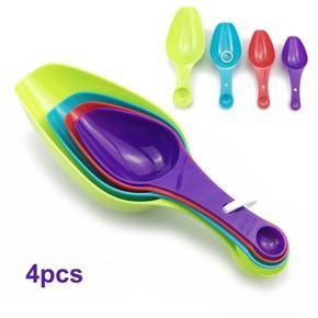 Pack of 4 - Double Sided Measuring Spoons & Scoops