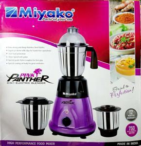 Miyako 3 in 1 Mixer Grinder/Blender Pink Panther