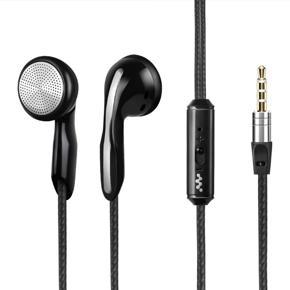 In-ear Wired Earphone 3.5mm Subwoofer Stereo Sport Mobile Earbuds Headphones Games Noise Concelling Metal Earphones with Mic