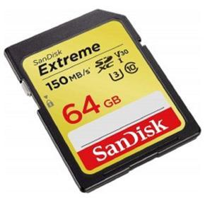 SanDisk 64GB Extreme SDXC UHS-I 4K UHD SD Card