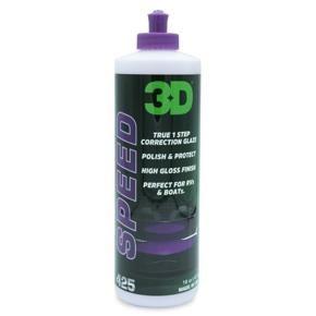 3D Speed Car Polish & Wax - 16oz - All-in-One Scratch Remover & Swirl Correction with Wax Protection
