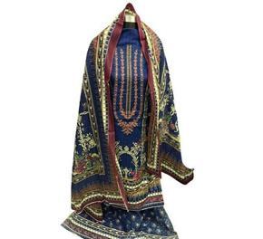 Indian Cotton Unstitched Dress Set - CSS 5M