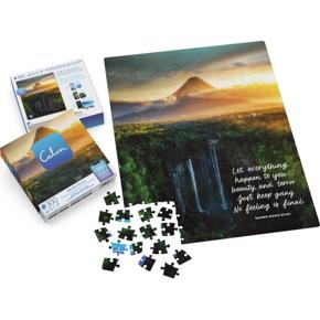300-Piece Calm Jigsaw Puzzle for Stress Relief, Waterfall Mountain