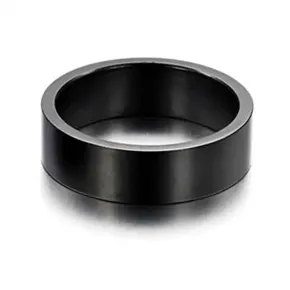 Black Plated Finger Ring For Men