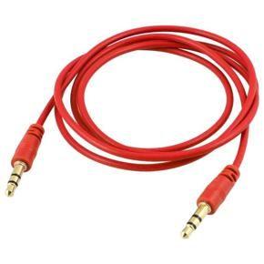 Unique Bargains 40.9" Length 3.5mm M/M Stereo Audio Aux Cable Cord Red for PC Laptop MP3 MP4