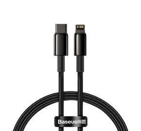 Baseus Tungsten Gold Fast Charging Data Cable Type-C to Iphone PD 20W 2m Black