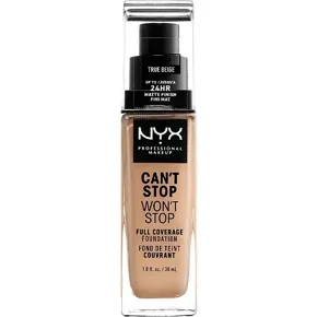 NYX 24 HR Can't Stop Won't Stop Full Coverage Foundation-True Beige