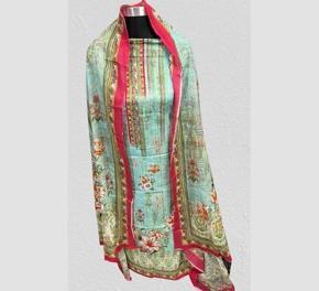 Indian Cotton Unstitched Dress Set - CSS 5G