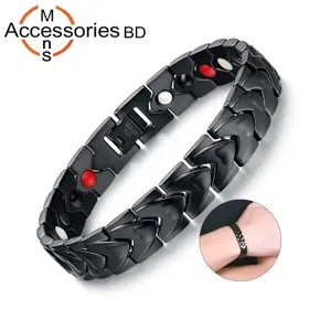 Menâ€™s Powerful Ceramic & Steel Bracelet