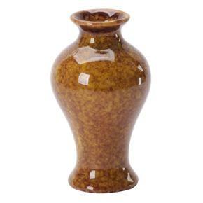 Jaspee Ceramics Flower Vases Vessels Kiln Into Pot Unique Style Red 10.5cm Glazed Special Design 125gDecorate